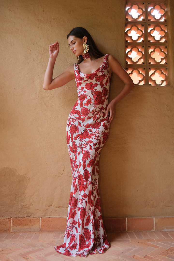 Harper Dress - Red Capri - M