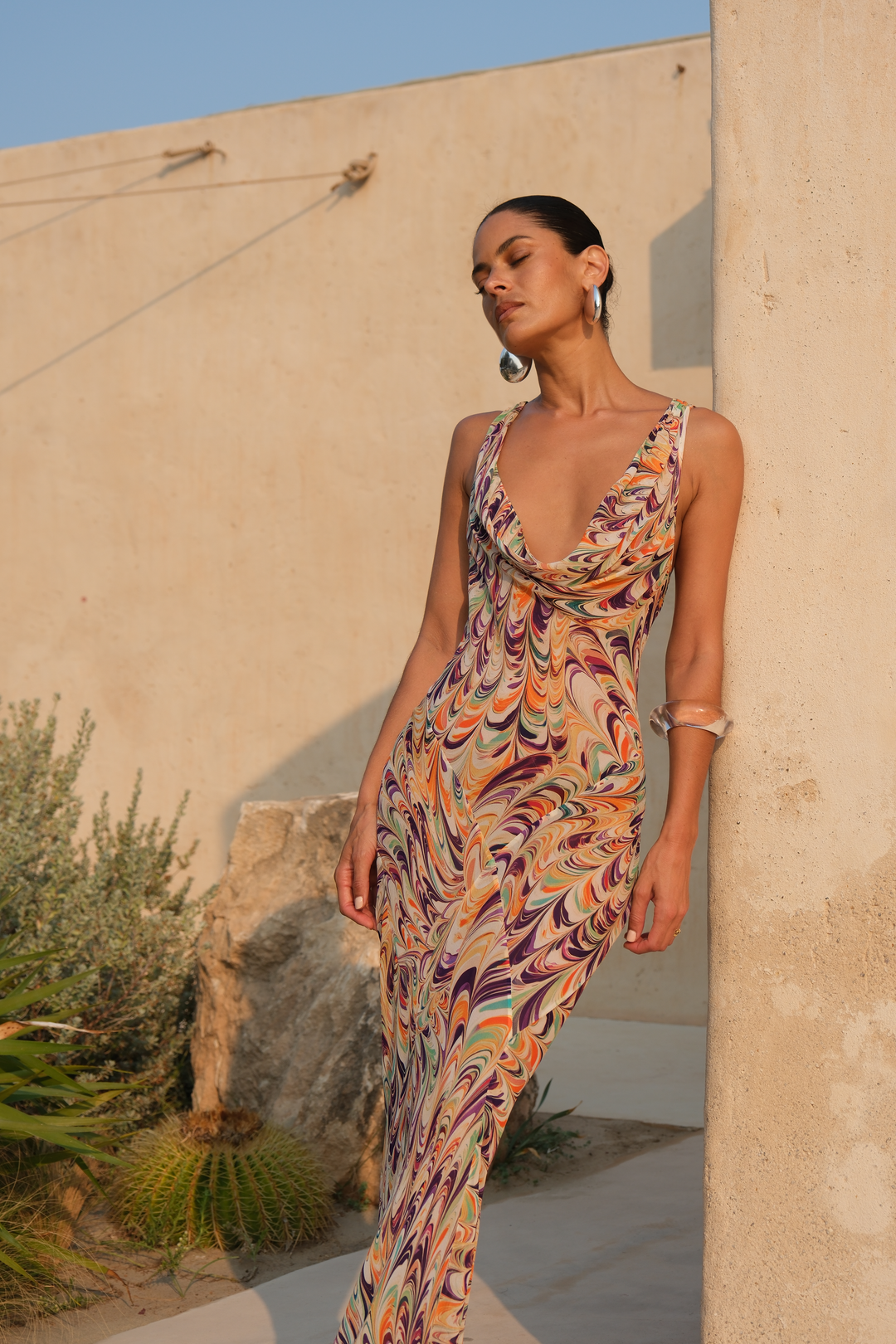 HARPER DRESS - FLUID MARBLE – Alexandra Miro