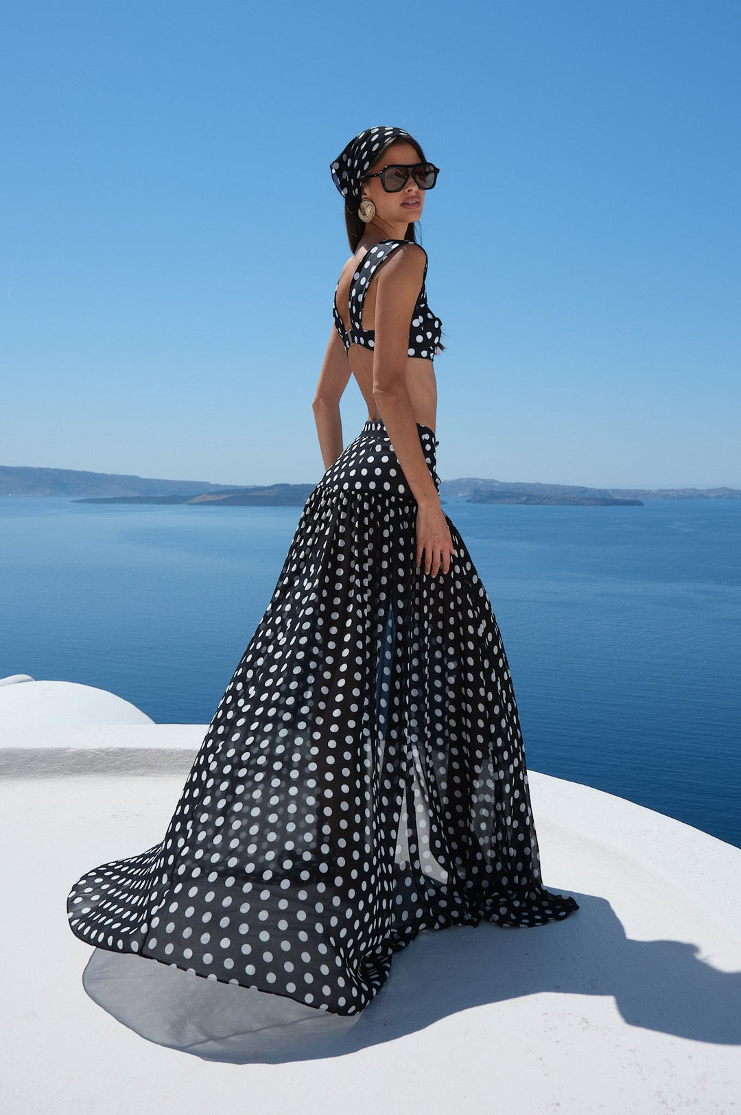 JAIMEE SKIRT - B&W POLKA DOT – Alexandra Miro