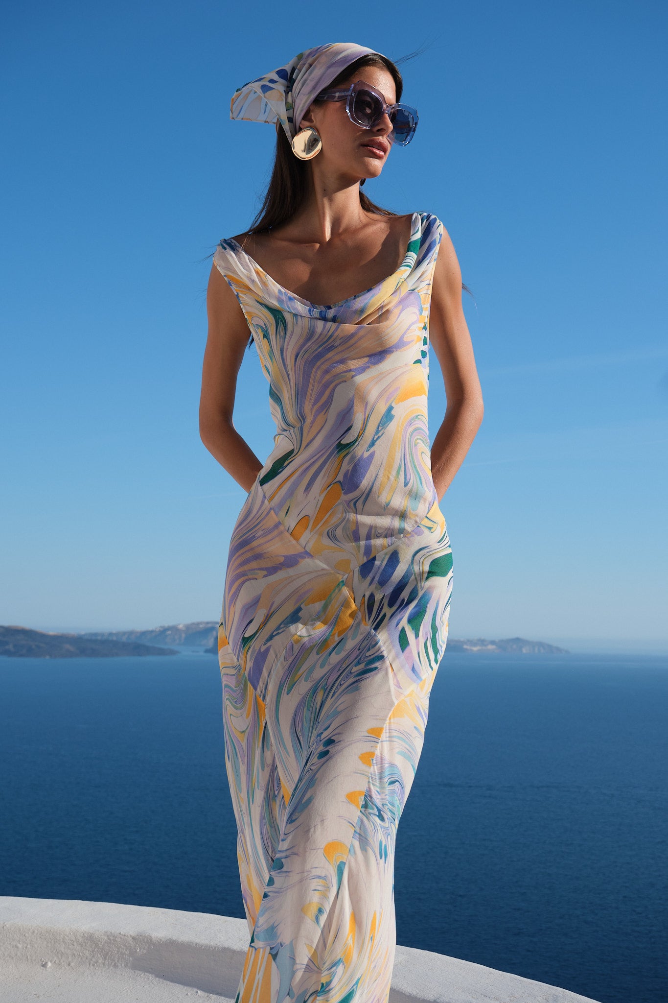 HARPER DRESS - IRIDESCENT WAVE (FINAL SALE)