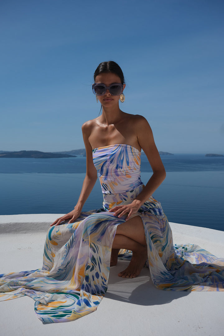 JAIMEE SKIRT - IRIDESCENT WAVE (FINAL SALE) – Alexandra Miro