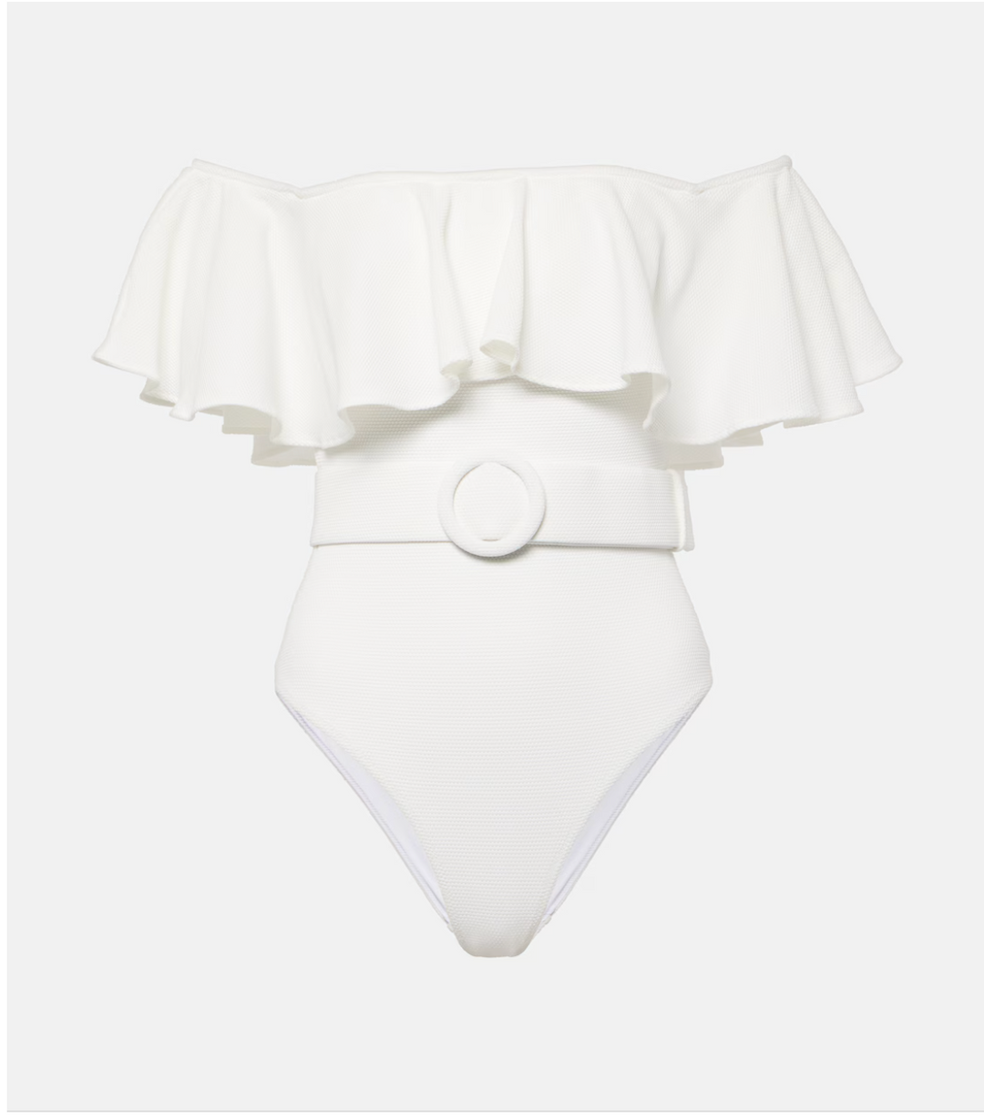 CHANTAL SWIMSUIT - ECRU EMBROIDERY (FINAL SALE) – Alexandra Miro