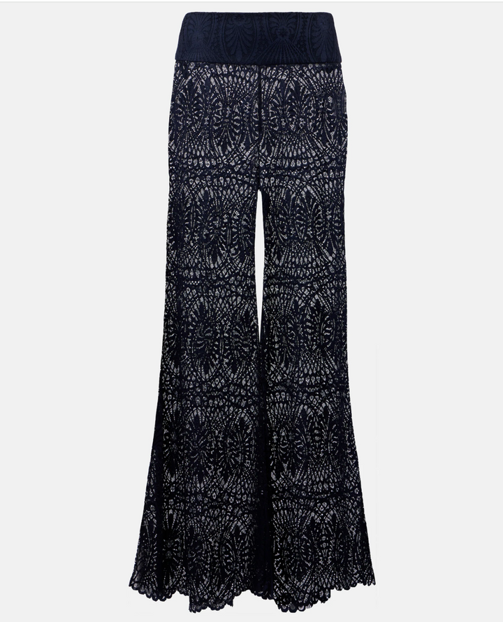 PALOMA PALAZZO PANTS - MIDNIGHT LACE (FINAL SALE) – Alexandra Miro