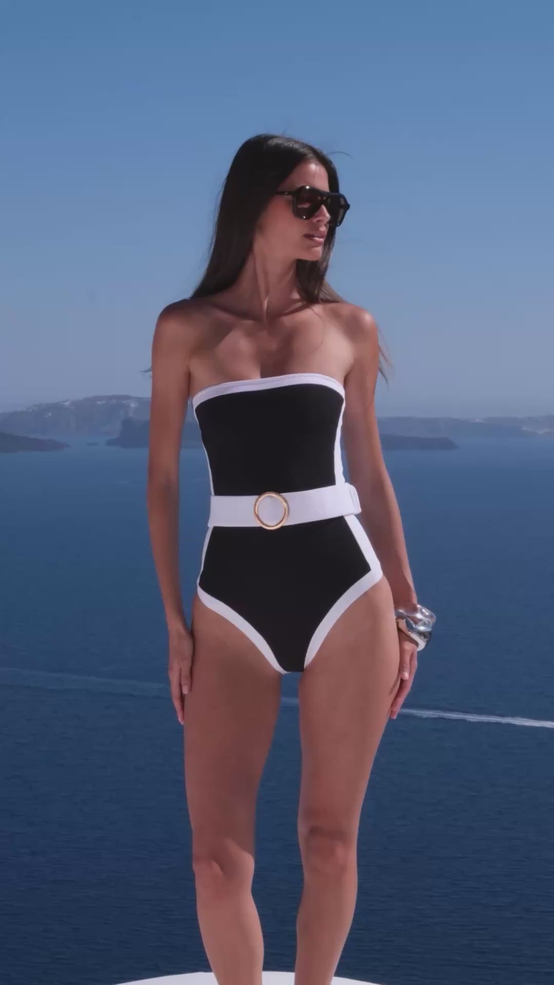 WHITNEY SWIMSUIT BLACK / WHITE – Alexandra Miro